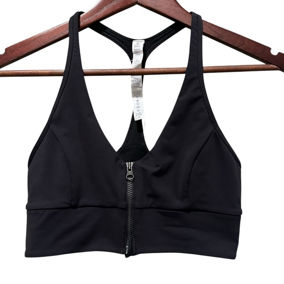 Lululemon Cool To Street Bra Black Zip Front Women’s Size 6 W2A57S - Picture 3 of 9